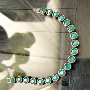 Touchstone Crystal Ice Bracelet Vintage Green